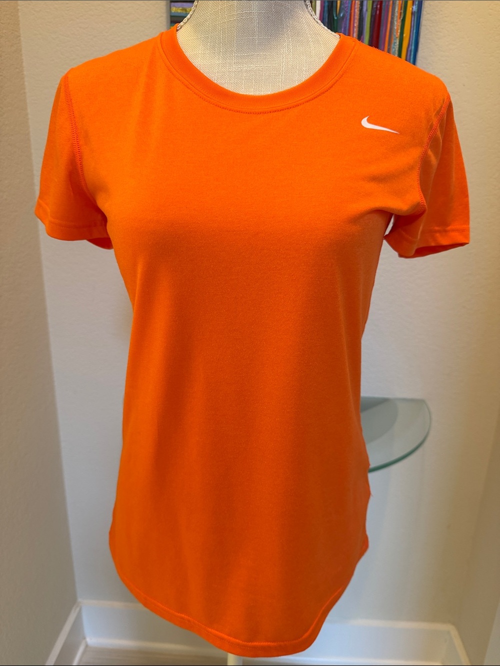 Nike Bright Orange Women's Short-Sleeve Crew Tee